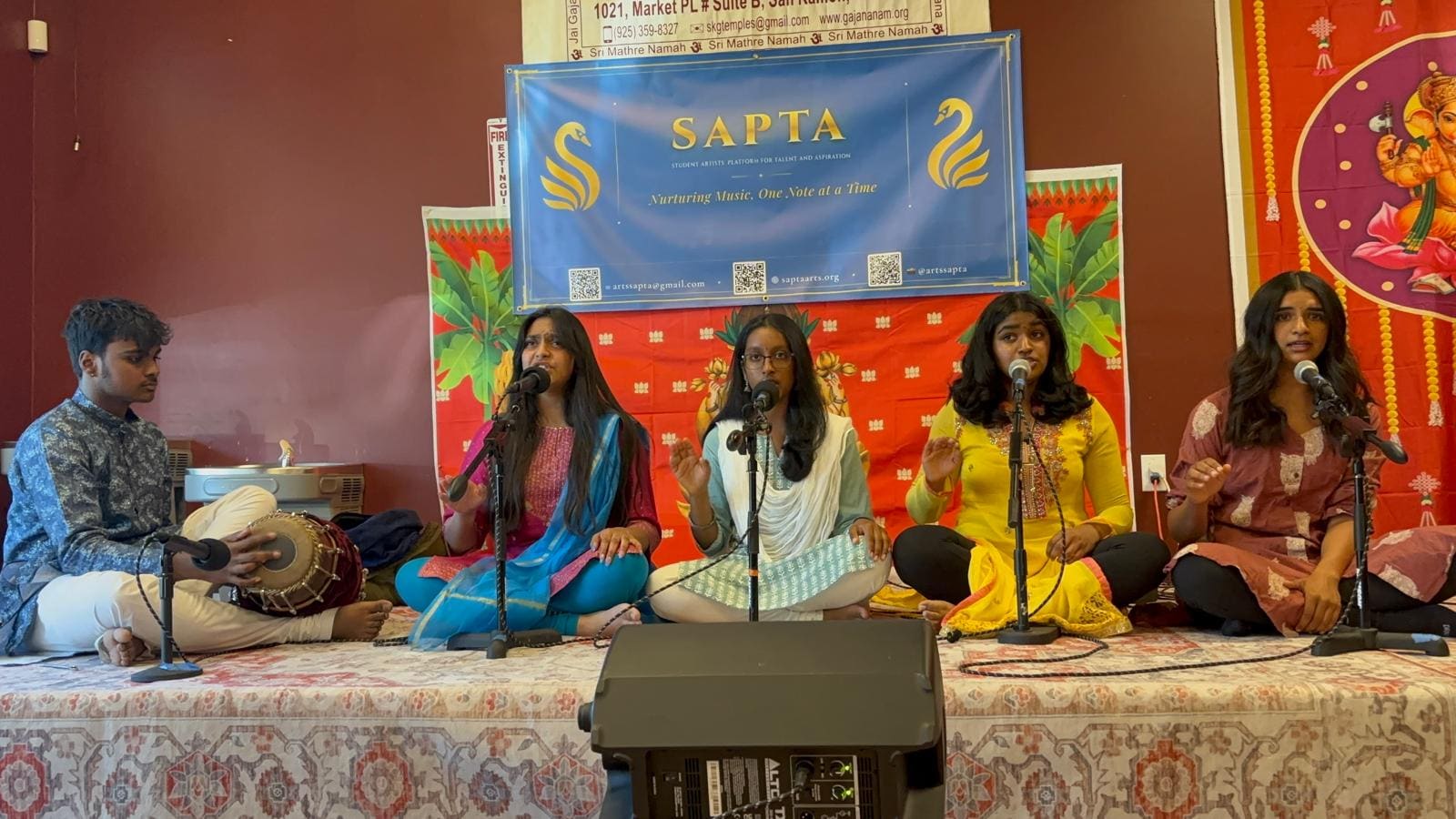 Hari Anumolu at the Saarangi School of Music concert