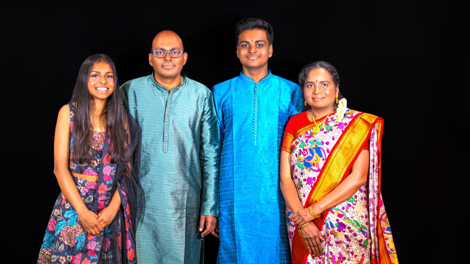 Hari Anumolu with his family