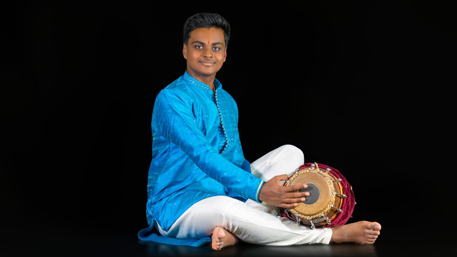 Reference image of a mridangam performance